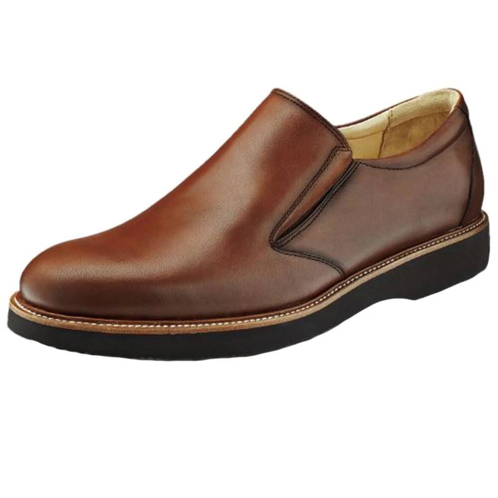 NEW SAMUEL HUBBARD men's frequent traveler slip-on shoes in whiskey